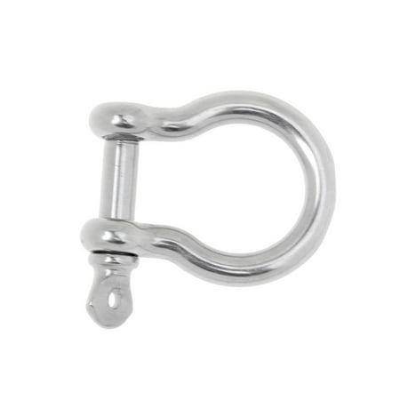 2pcs Marine Boat Chain Rigging Bow Shackle Captive Pin Stainless Steel M4 M5